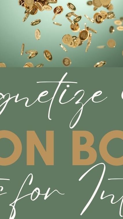 Green cover with red magnet attracting gold coins.