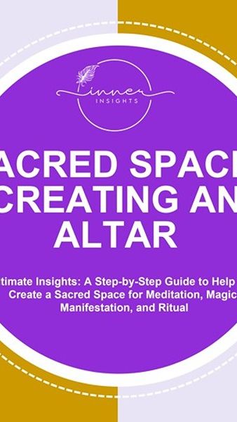Image of cover of Altar Guide in purple, lavender and gold circle.